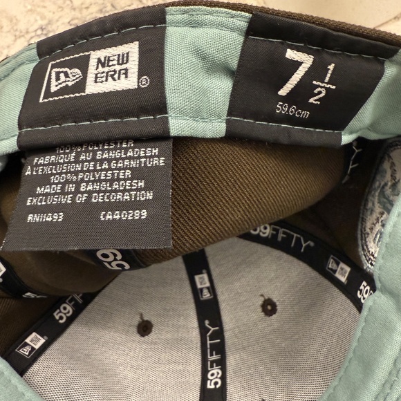 New Era Brown /Navy Athletics 59FIFTY fitted Hat - Picture 7 of 7